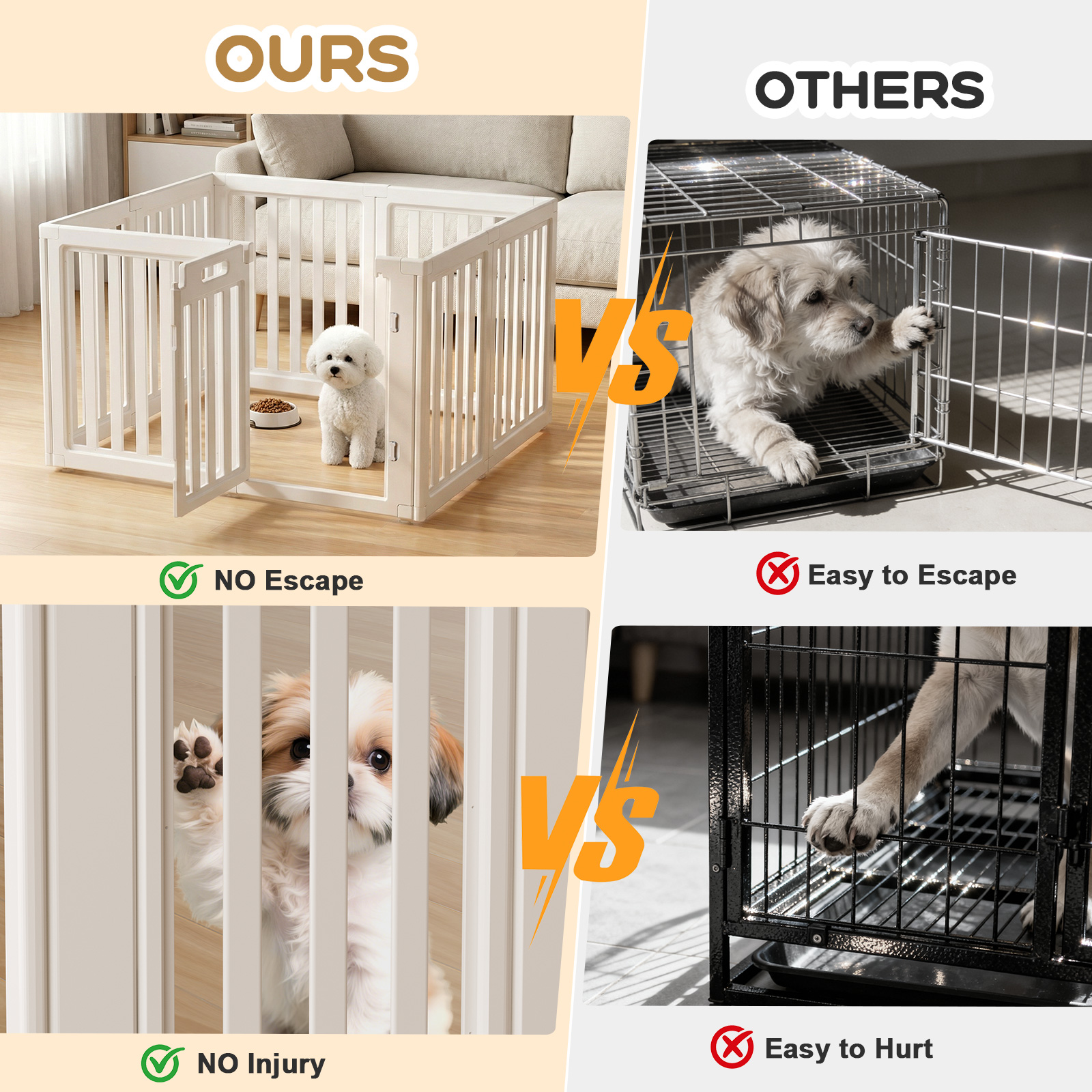 LoveTail Dog Playpen Indoor