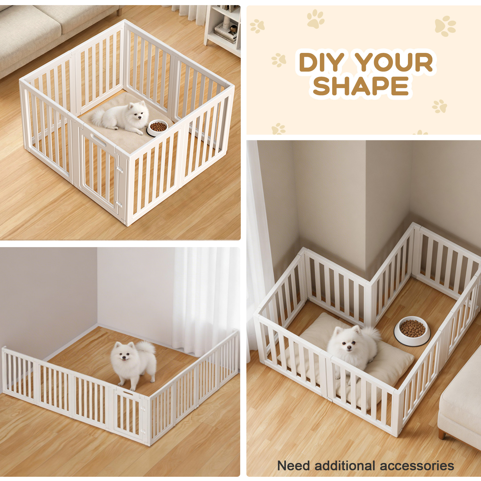 LoveTail Dog Playpen Indoor